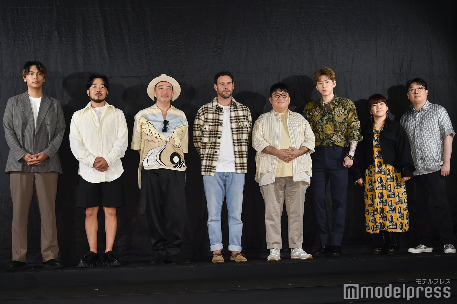 Soma Genda氏、ソン・ソンドゥク氏、今井了介、Scooter Braun、パン・シヒョク氏、ZICO、井上さくら氏、Pdogg氏 （C）モデルプレス