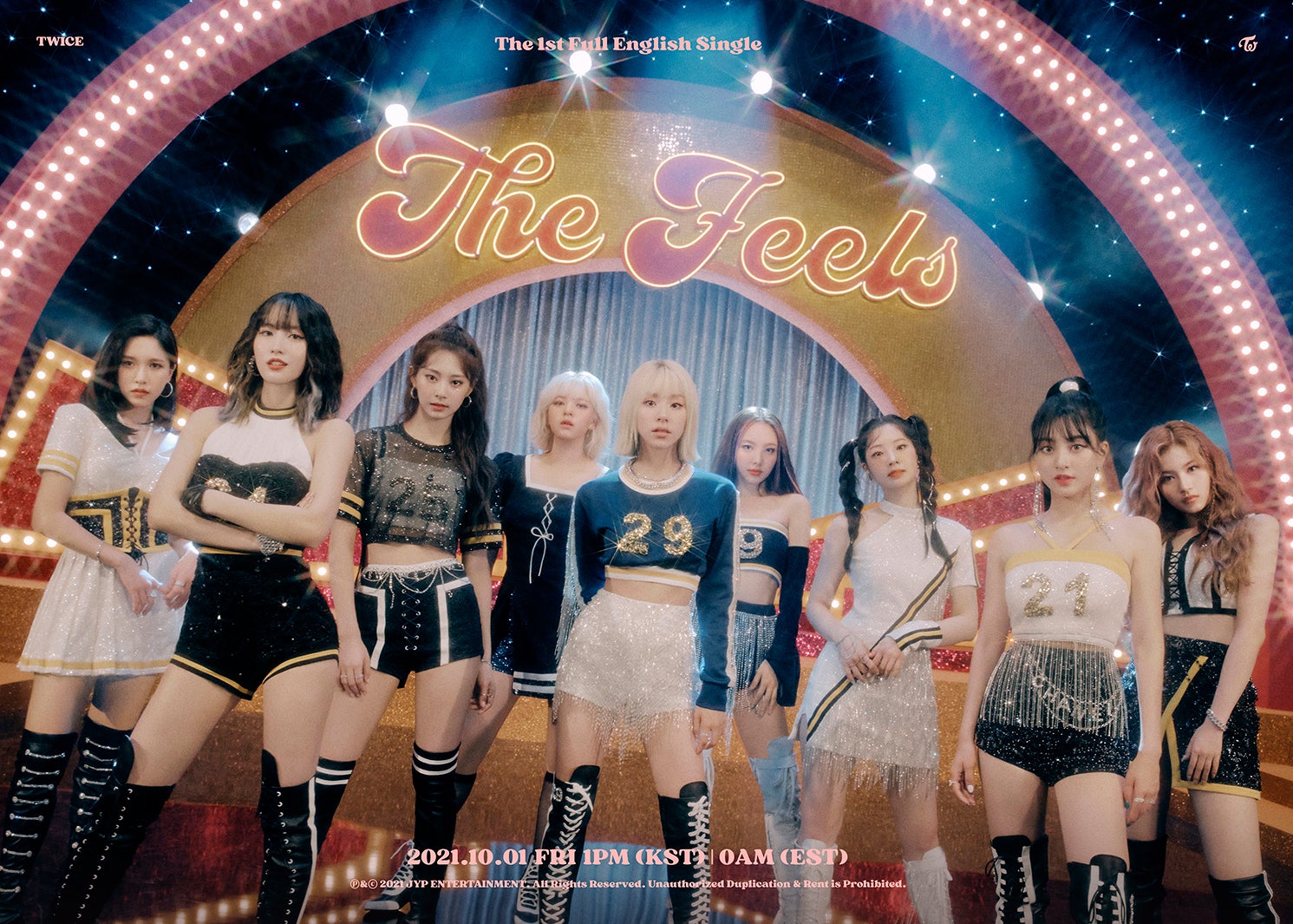 TWICE、初のフル英語シングル「The Feels」コンセプトフォト公開で「可愛すぎる」と期待の声続々