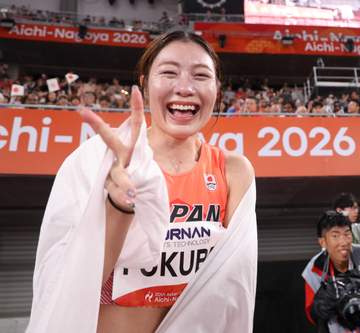 女子100メートル障害・福部真子 感謝のアジア制覇「1人じゃ絶対取れなかったメダル」 病抱えた現役生活に終止符も「半分以上は引退」