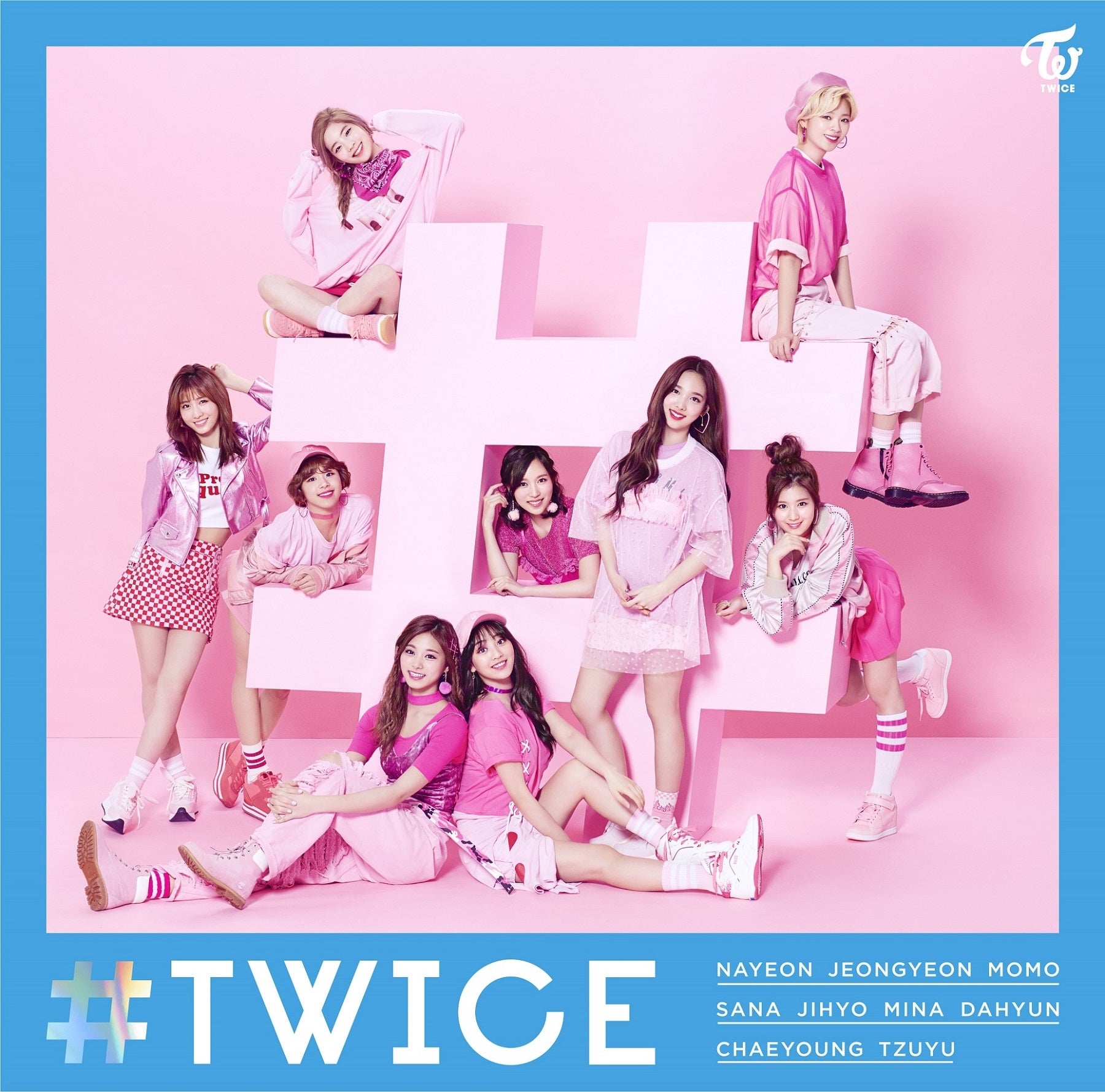 TWICE「＃TWICE」（6月28日発売）通常盤ジャケット（画像提供：ワーナーミュージック・ジャパン）