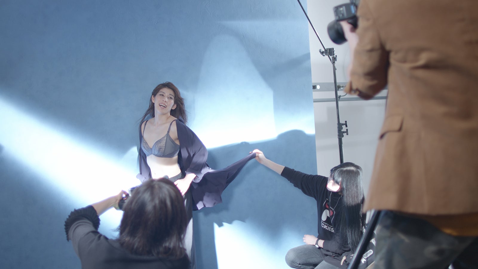 吉田沙保里／メイキングより（提供写真）