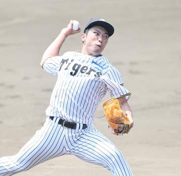 左アキレス腱断裂の阪神・石井大智がライブBPに登板「僕の中では結構、余裕を持ってリハビリを進めてもらってる」 打者4人に安打性2本も2月の負傷から上々の回復ぶり
