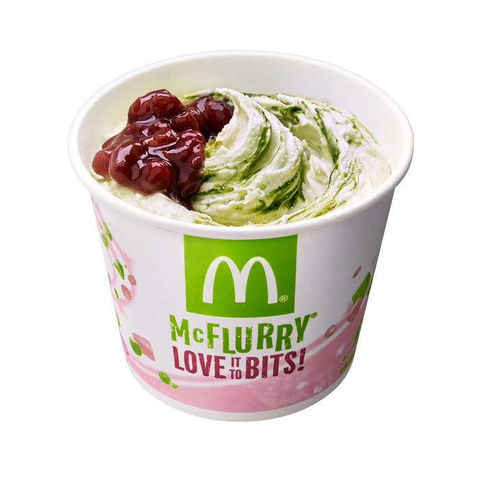 「マックフルーリー 宇治抹茶&あずき」/画像提供:日本マクドナルド株式会社