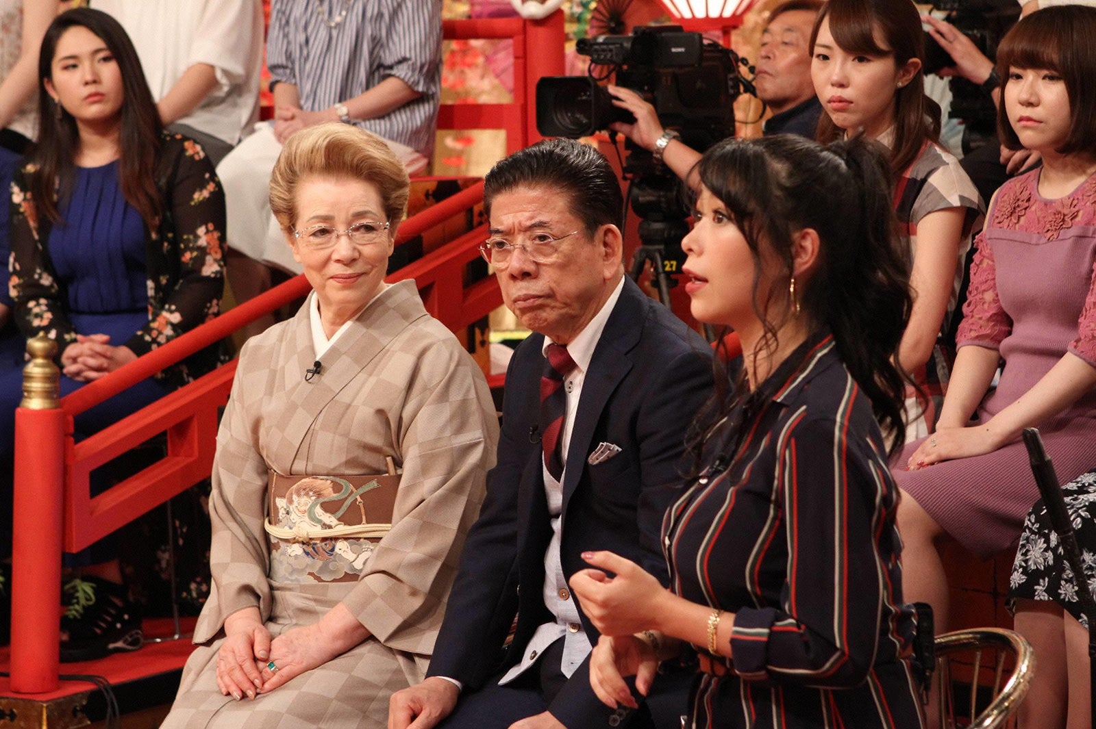 西川ヘレン、西川きよし、紅蘭（C）フジテレビ