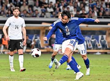 森保J国内ラスト試合V締めなるか 前半は1-1で折り返す 上田が豪快先制弾、久保仕掛け→中野クロスをたたき込む 直後にカウンターから同点許す