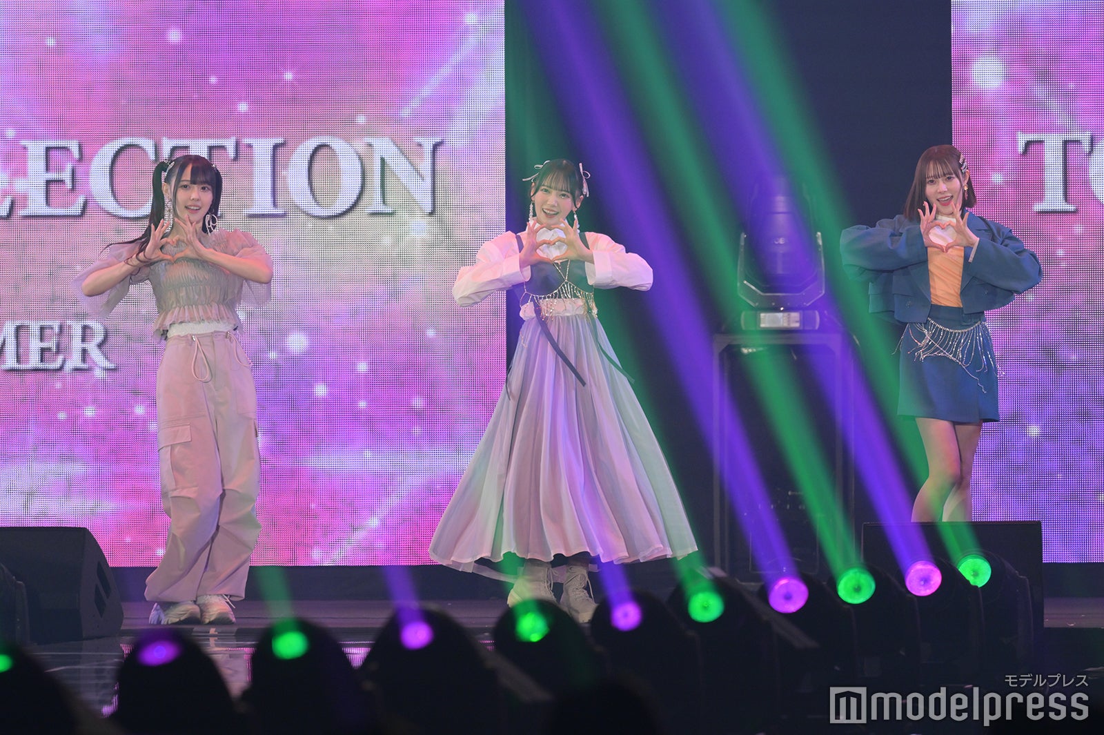 松本ももな、鈴木瞳美、橋本桃呼「「推しの子」ステージより（C）モデルプレス