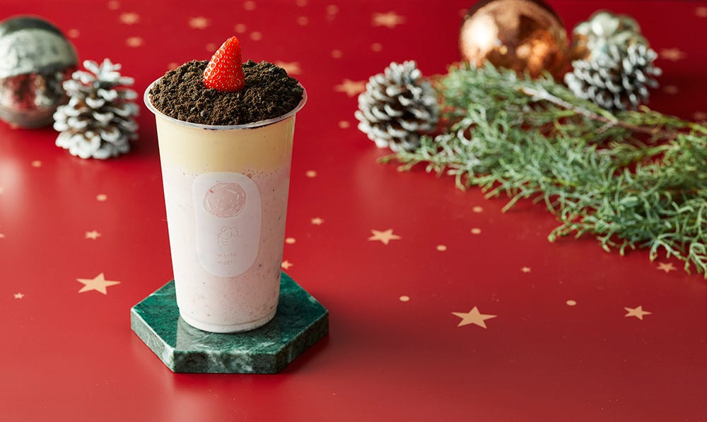 チーズティー専門店machi machiに「フルーリーストロベリーミルク with クレームブリュレ」限定登場