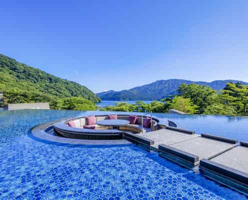 注目の新旅館「箱根・芦ノ湖 はなをり」 “水盤テラス”で深呼吸したくなる絶景を独占!