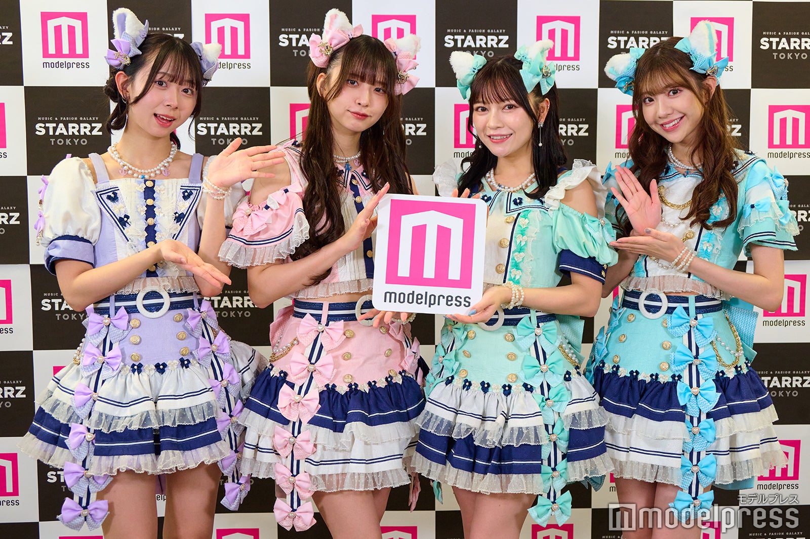 わーすた／（左から）松田美里、三品瑠香、廣川奈々聖、小玉梨々華（C）モデルプレス