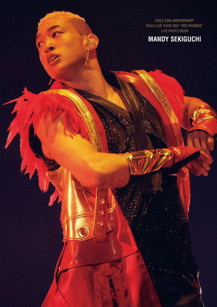 関口メンディー「EXILE 20th ANNIVERSARY EXILE LIVE TOUR 2021“RED PHOENIX”LIVE PHOTO BOOK」表紙(提供写真)