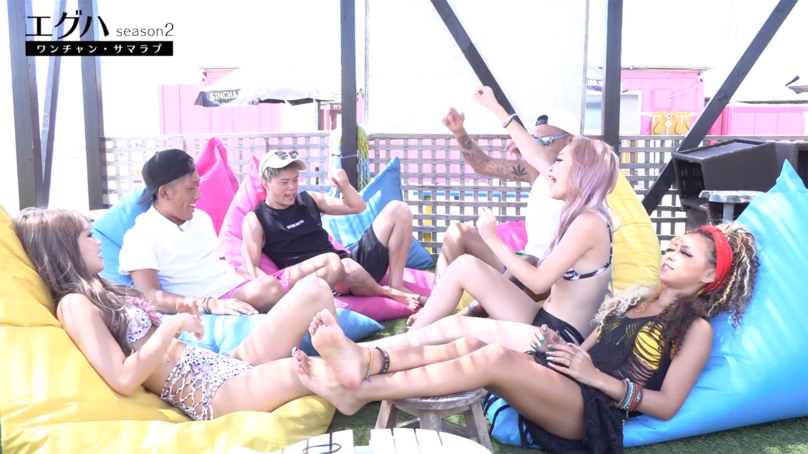 水着で海へ （提供画像）