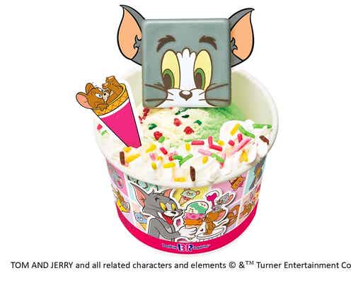 サーティワン新作「ハッピーフレンズ トムとジェリー」大きな顔ピックや限定カップ使用で賑やかに