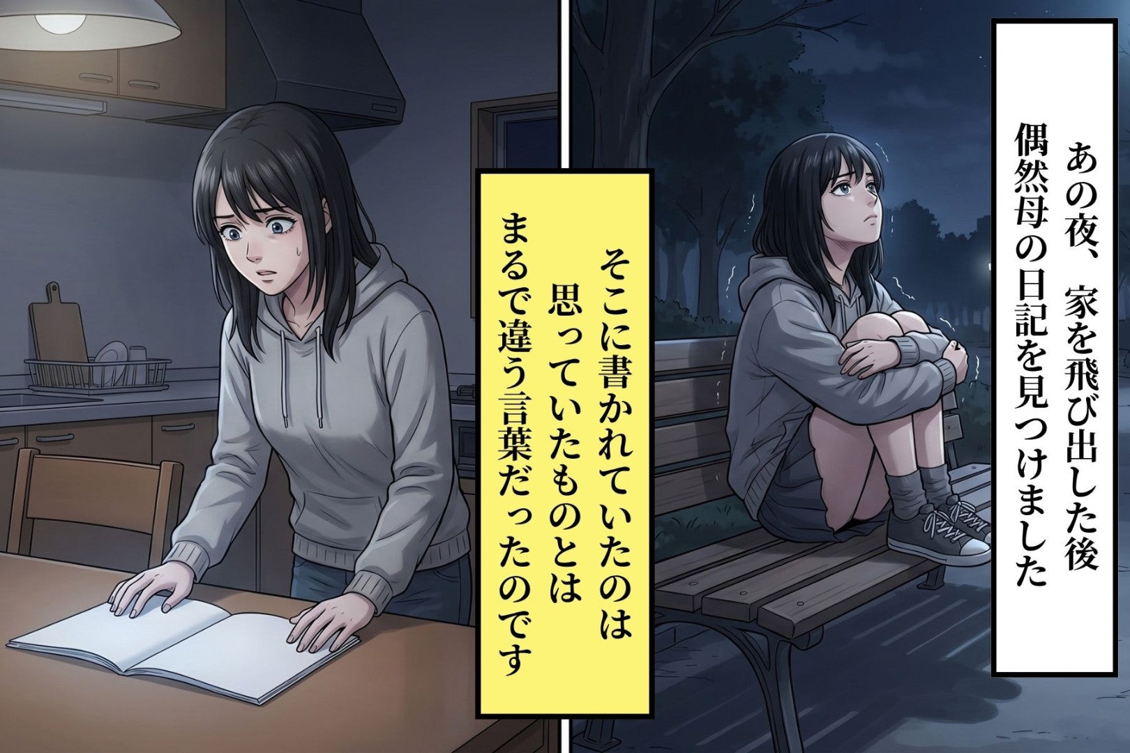 家出した夜に開いた母の日記。最後のページにあったのは「ごめんね」ではなかった