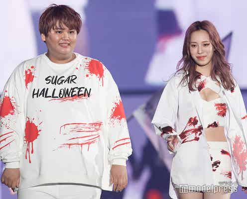 パパラピーズ、“血まみれ”風シミラールックで登場<関コレ2021A/W>