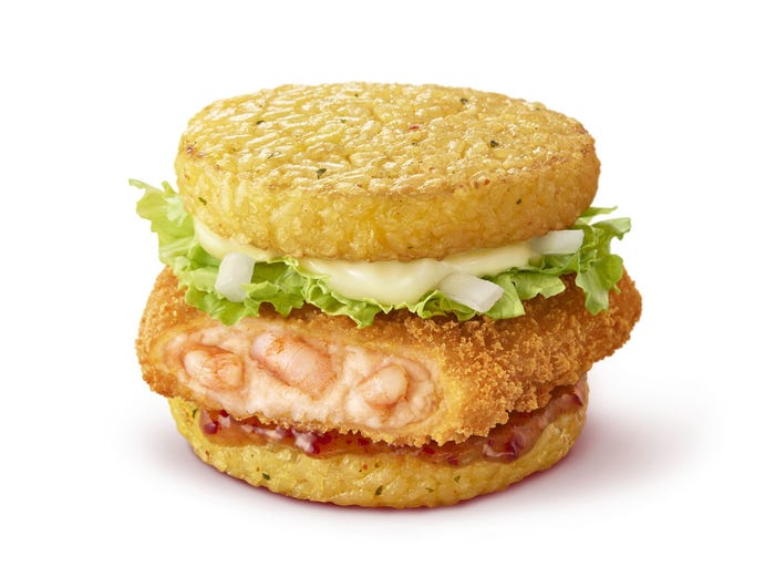 アジアンごはん スイートチリ海老 /画像提供:日本マクドナルド