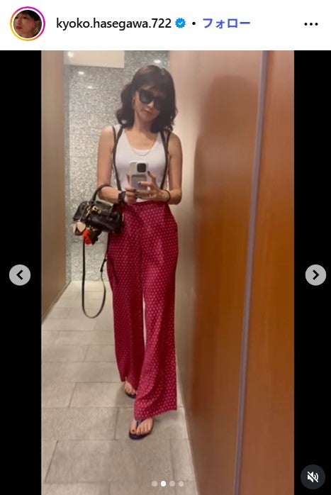 長谷川京子公式Instagramより