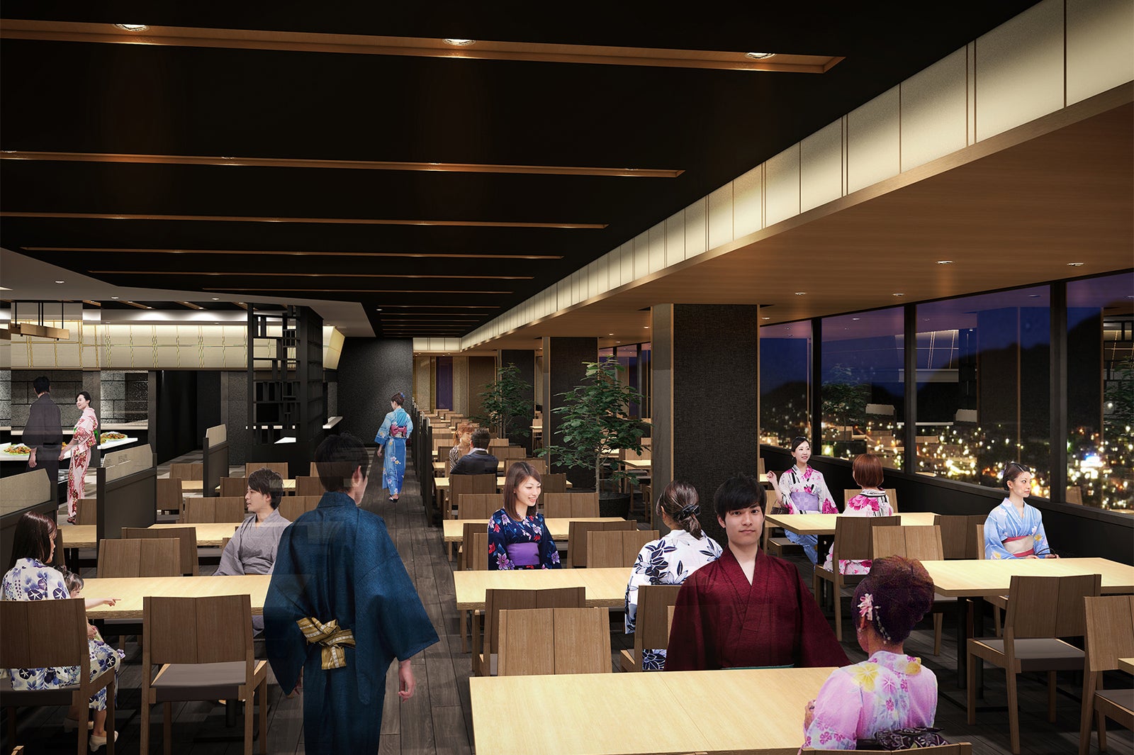 レストラン／画像提供：大江戸温泉物語