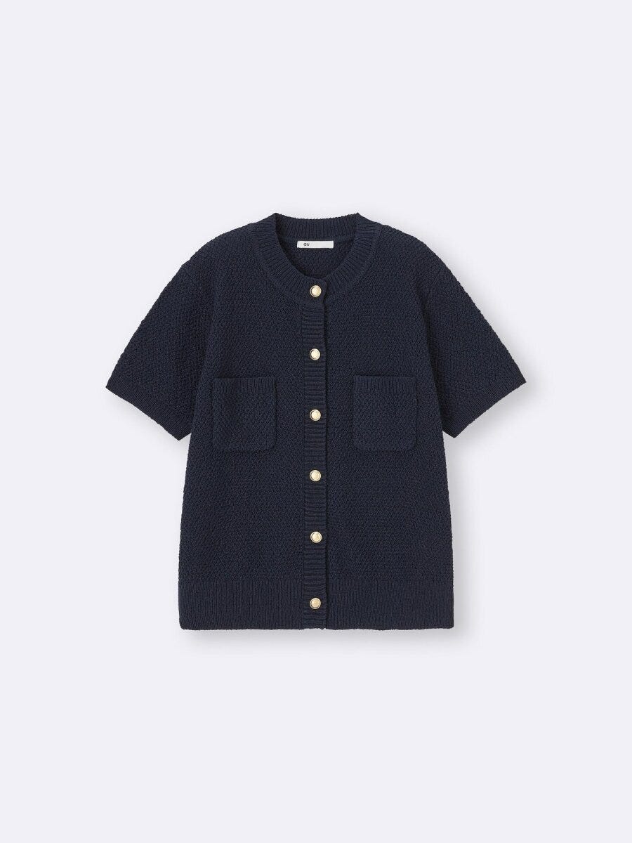 GUのメタルボタンカーディガン