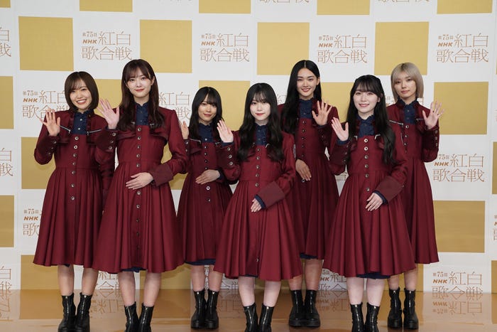 (後列)松田里奈、森田ひかる、山崎天、藤吉夏鈴(前列)田村保乃、山下瞳月、守屋麗奈(提供写真)