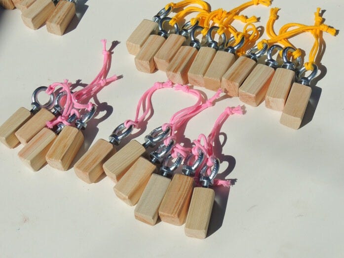 フィールドワークでは、ムーミンたちのスタンプを押せるバードコールがもらえます