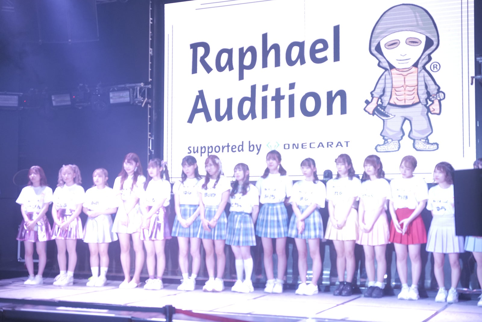 「ラファエルプロデュースアイドル」最終審査より（提供写真）