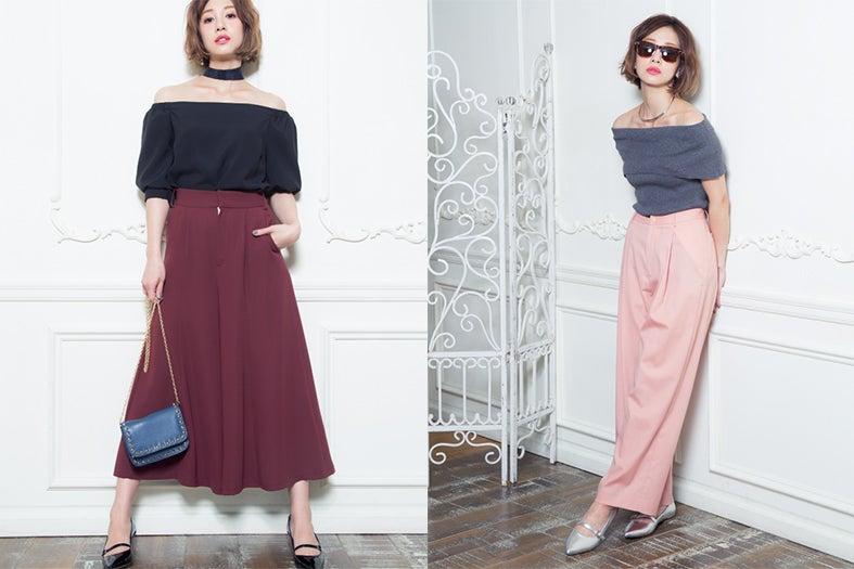エレガントな肌見せ！秋もオフショルダーが流行りそう