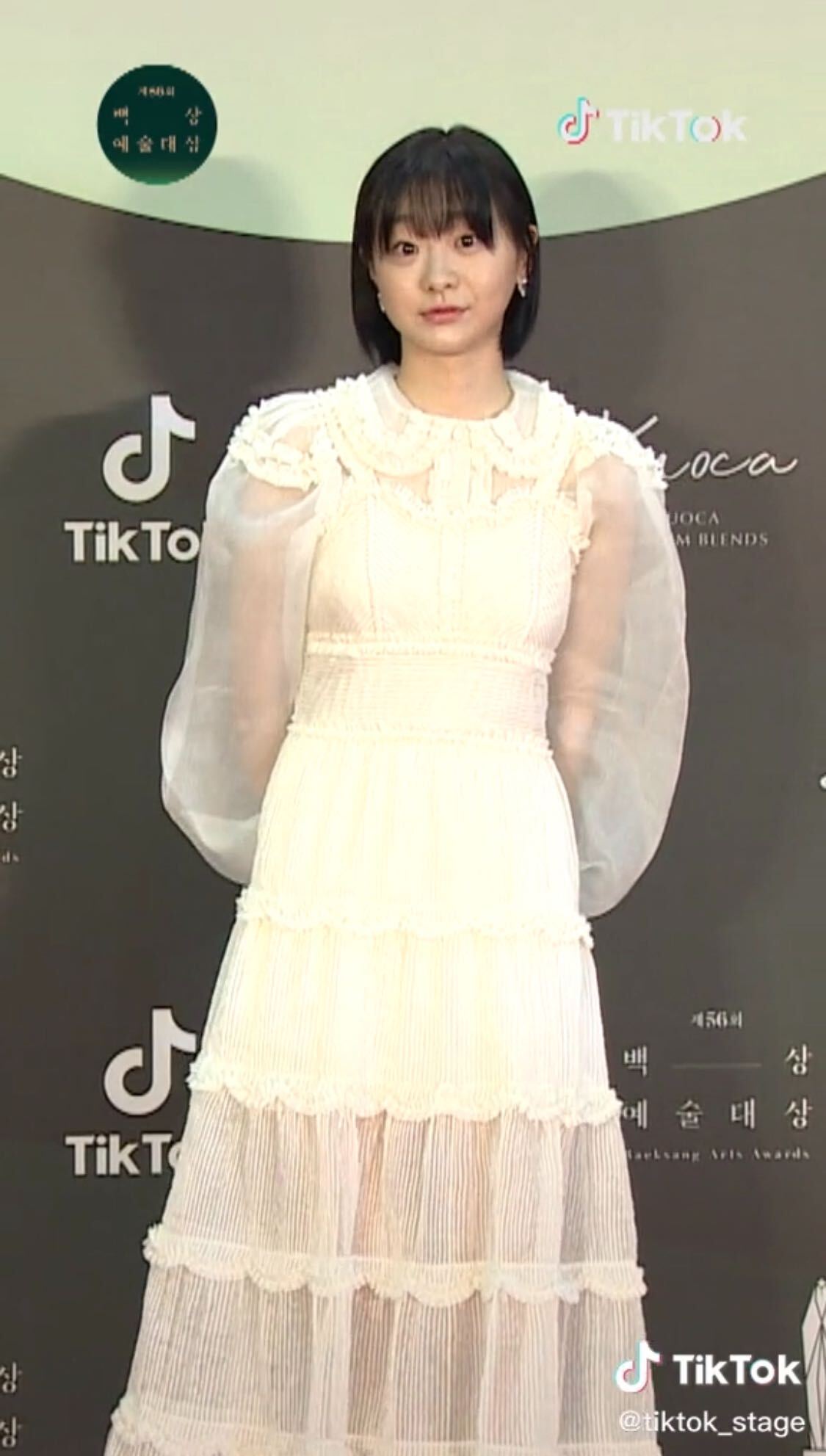 「梨泰院クラス」キム・ダミ、黒髪ショートヘア姿が「イソと別人級」「天使」と話題に＜第56回百想芸術大賞＞