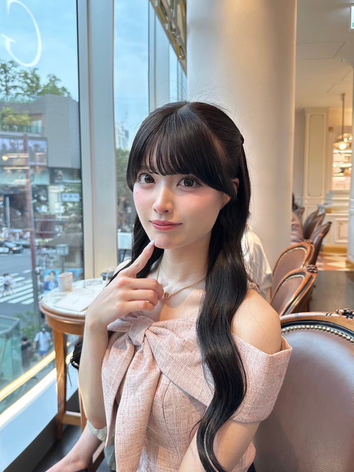 夢咲めろあ「ホラー映画沼とピンク服デビュー」（提供写真）