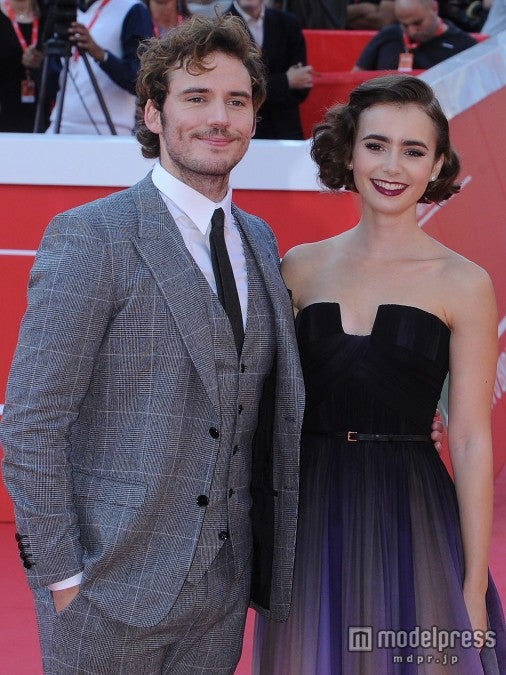 リリー・コリンズ、ネクストブレイクのイケメン俳優とレッドカーペット