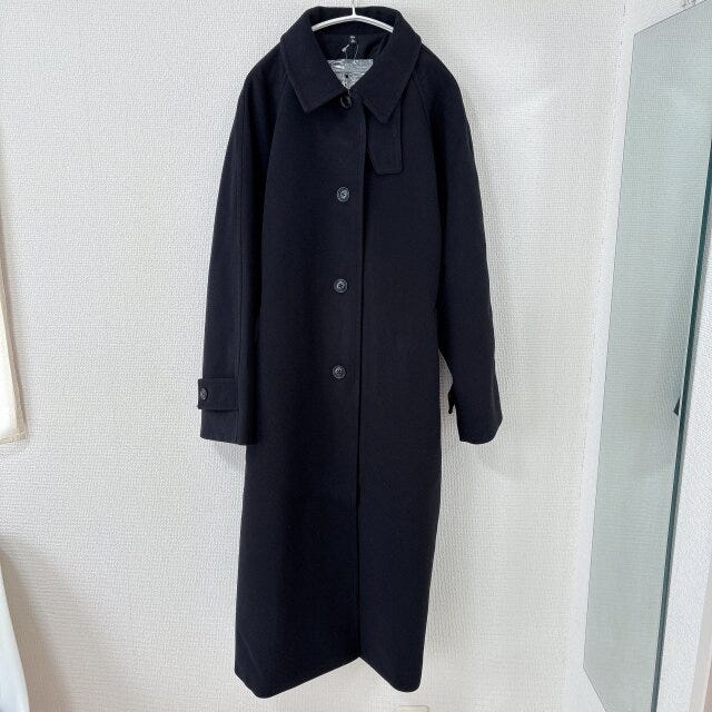 GUコージーメルトンバルマカーンコート　ブラック