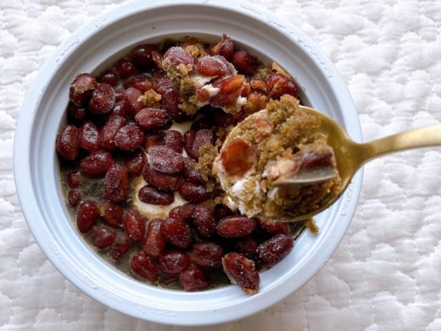 小豆がたっぷり入っています。