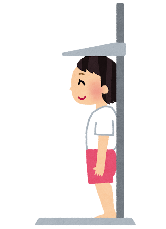 身長測定のイラスト（健康診断）