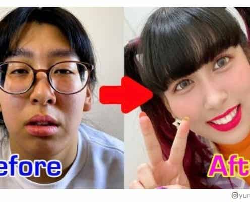 3時のヒロイン・ゆめっち、すっぴん&メイク後のビフォーアフターに「別人」「びっくり」の声 使用コスメ紹介