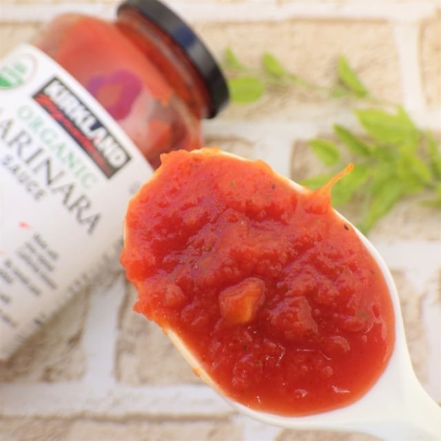 コストコのマリナラソースのアップ