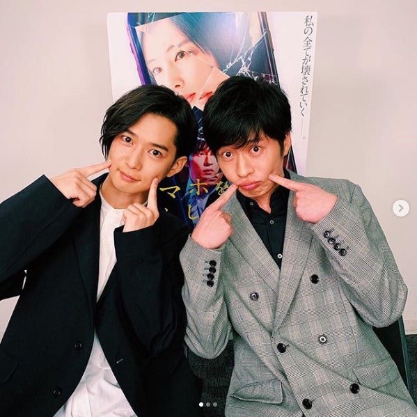 千葉雄大＆田中圭「めちゃくちゃおキャワに盛れたお」“ぶりっ子”2ショットに反響「存在が罪」