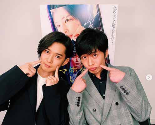 千葉雄大&田中圭「めちゃくちゃおキャワに盛れたお」“ぶりっ子”2ショットに反響「存在が罪」