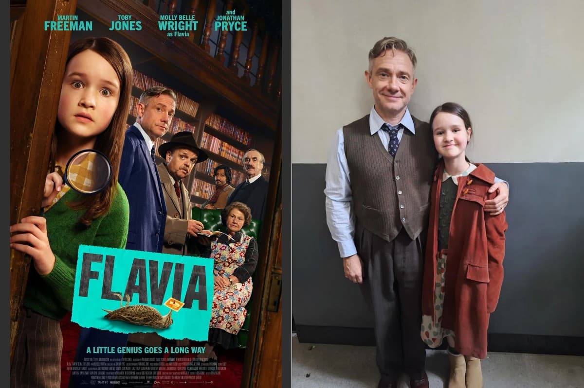 マーティン・フリーマンが容疑者に!? 天才少女が挑むミステリー映画『Flavia』がイギリスで公開