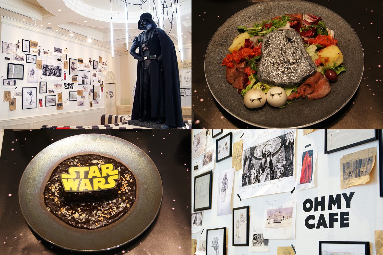 「スター・ウォーズ」期間限定カフェOPEN ダース・ベイダー、BB-8ら有名キャラがメニュー化