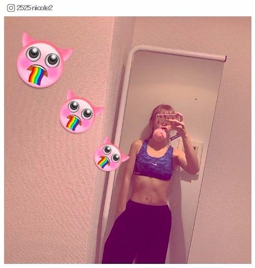 藤田ニコルの美腹筋にファン驚き 日々の努力に成果