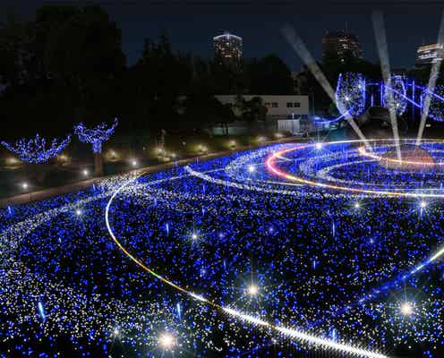 幻想的な宇宙イルミが壮大に進化 52万個の光り輝く東京ミッドタウンのクリスマス