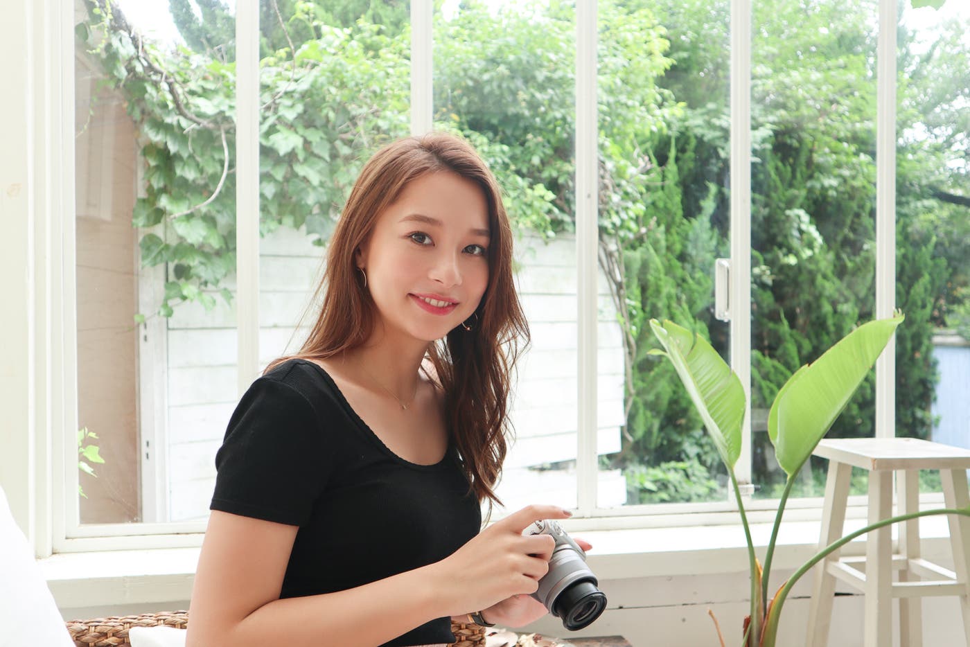 めるるさんが撮影したNikiさん(EOS M100で撮影)