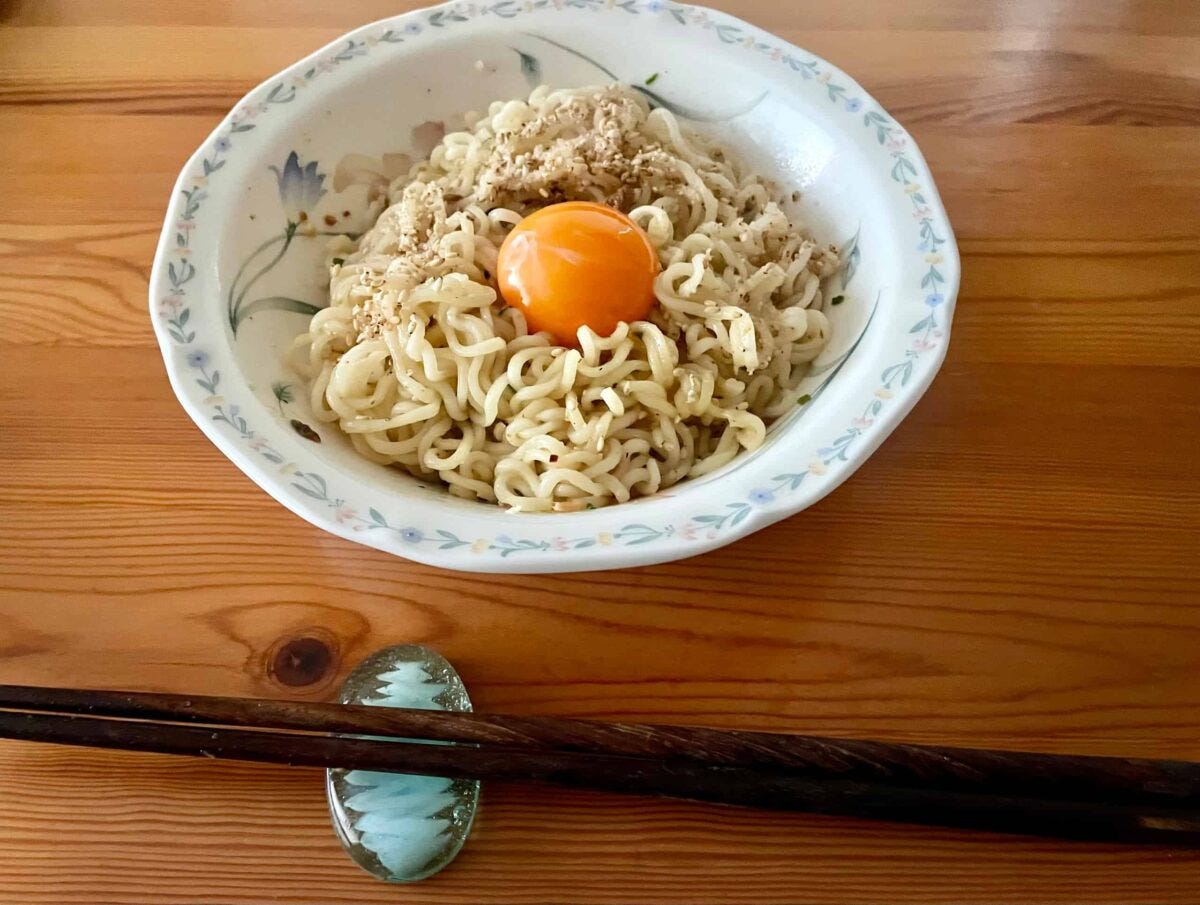 焦がしにんにく油そば