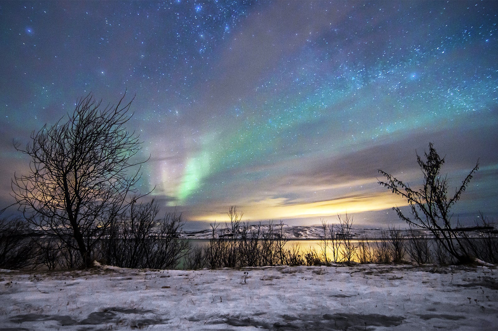 ノルウェーの美しいオーロラ／画像提供：ブッキング・ドットコム・ジャパン