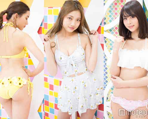 美ボディ弾けるセクシー&ガーリーな水着美女にドキッ<深夜のトレンド水着ファッションショー>
