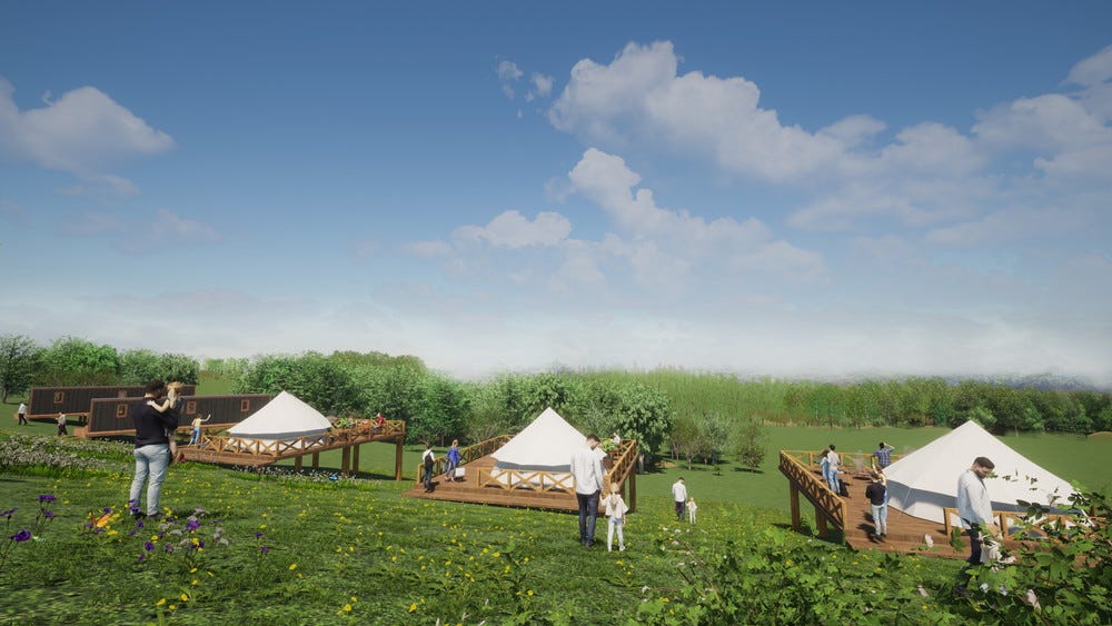 福島にグランピング施設「マウナヴィレッジ」スパリゾートハワイアンズに、“山遊び”の過ごし方を提案