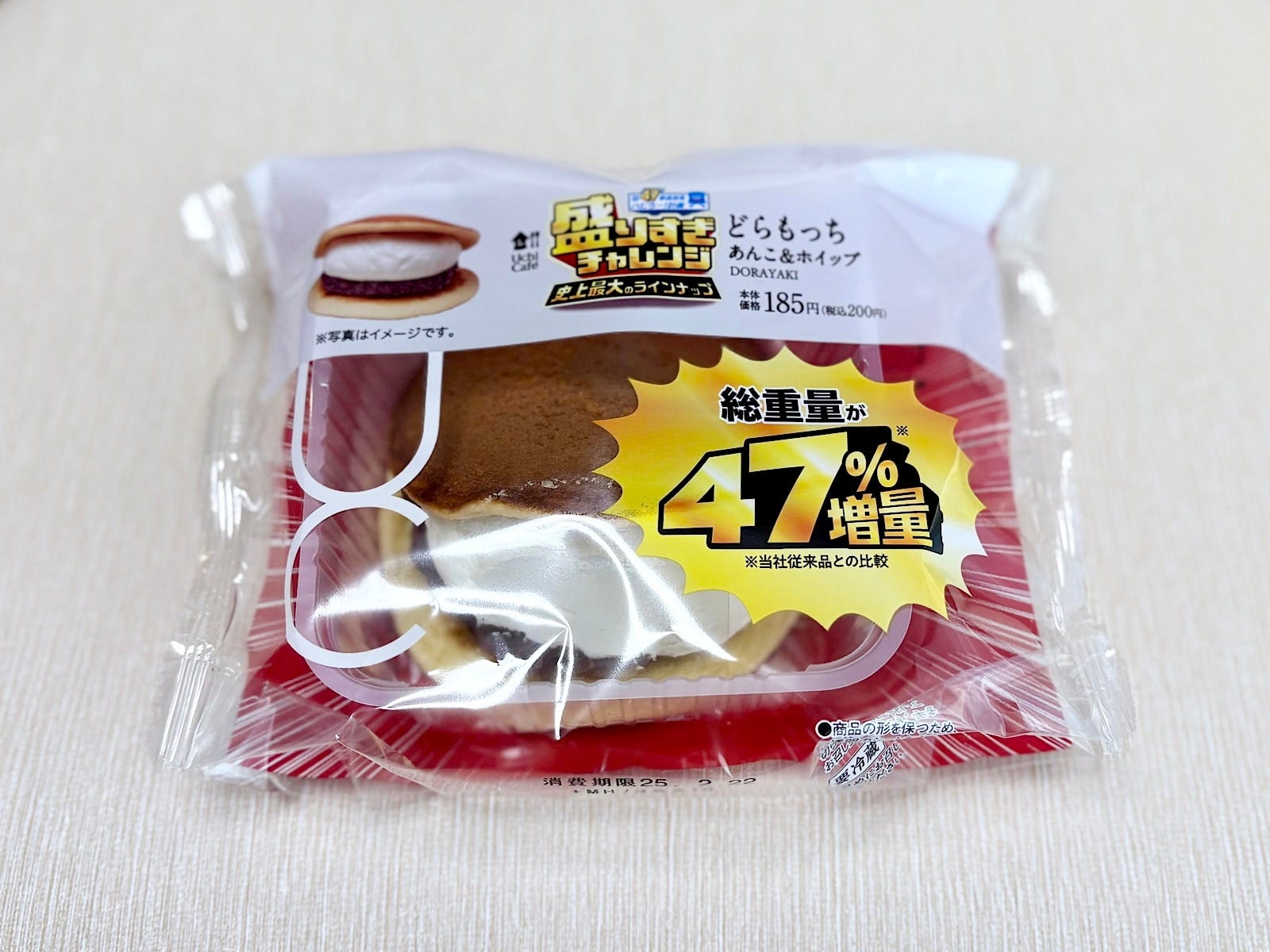 「盛りすぎ！どらもっち」200円（税込）