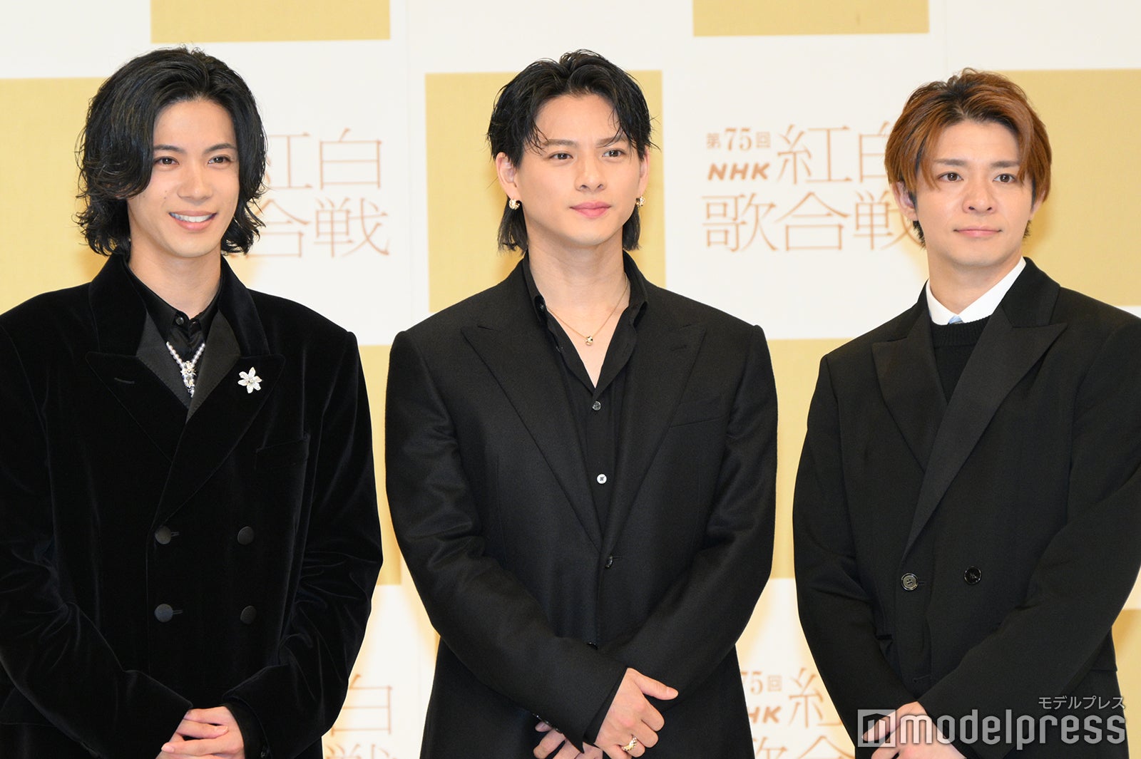 Number_i（左から）神宮寺勇太、平野紫耀、岸優太（C）モデルプレス