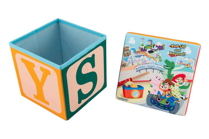 収納スツール¥3,800(C)Disney (C)Disney/Pixar (C)2022 Hasbro.All Rights Reserved.(C)2022 Poof-Slinky,Inc.