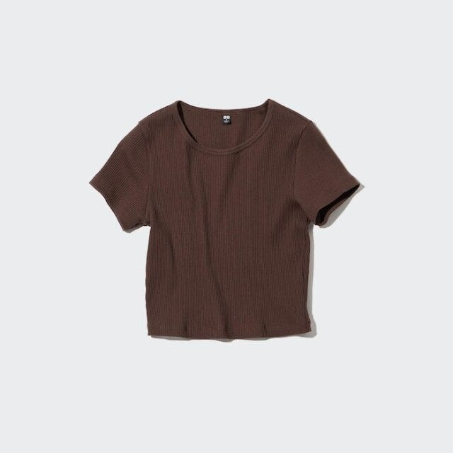 ユニクロ　値下げ　トップス　クロップドTシャツ