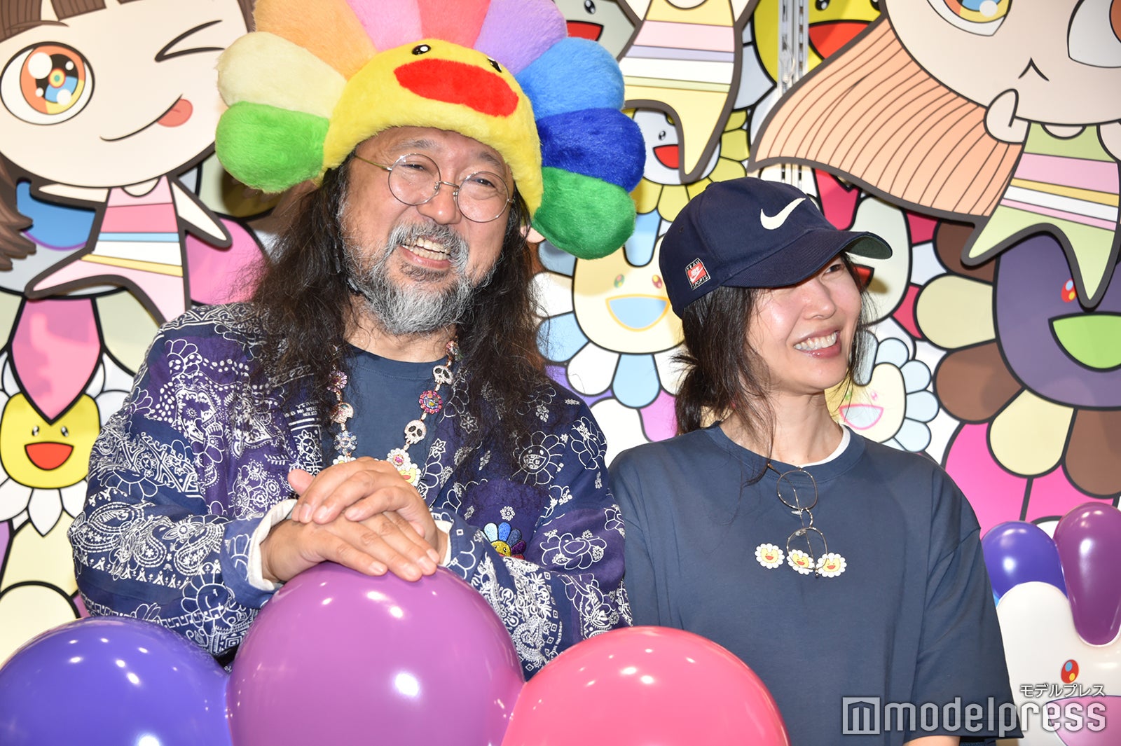 村上隆氏、ミン・ヒジン氏（C）モデルプレス